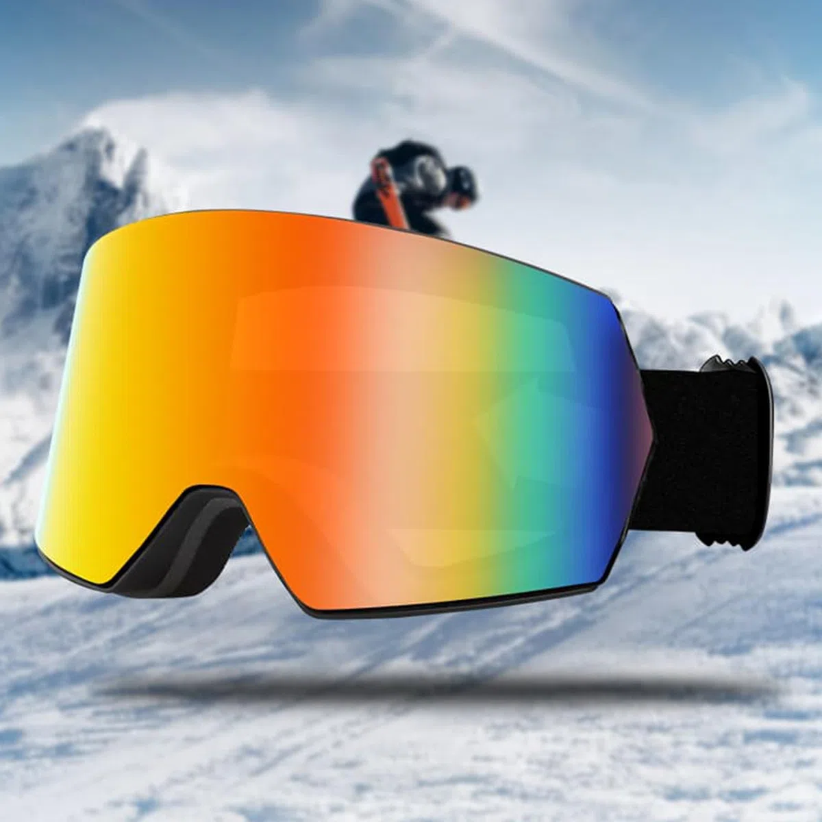 Occhiali da snowboard | Occhiali da sci/snowboard, antivento, doppio strato anti-appannamento, per bambini, ragazzi, ragazze, uomini, donne, adulti, giovani
