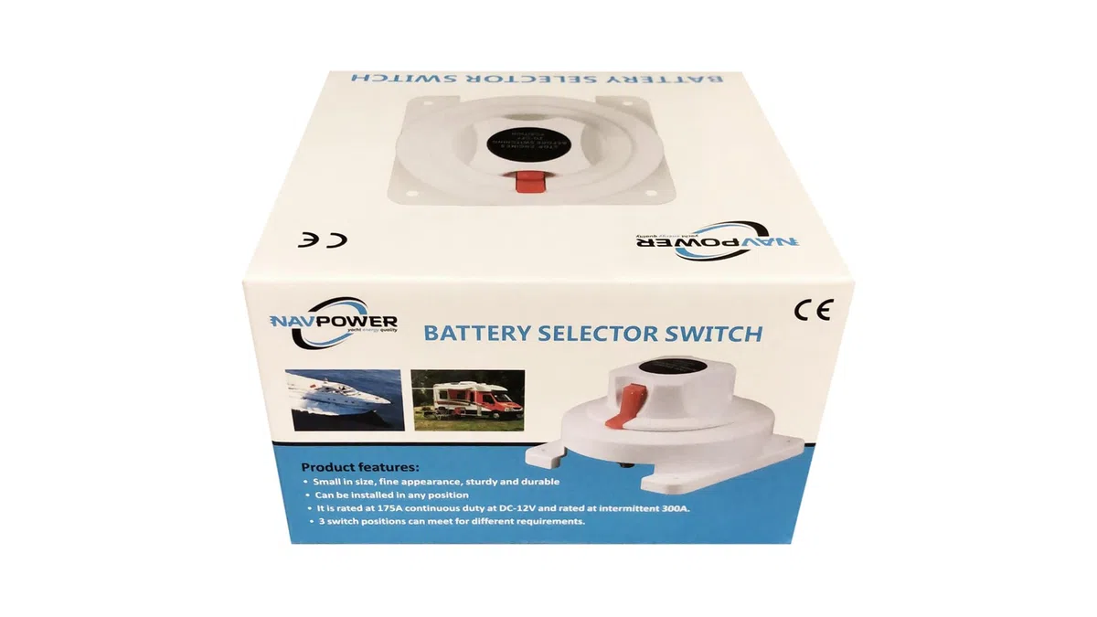 Navpower - Staccabatterie Selettore Deviatore Interuttore di interruzione 12/24 v - Posizioni 1/2/BOTH/OFF Materiali Alta qualità - Barca Camper Gommone 1 o 2 Batterie