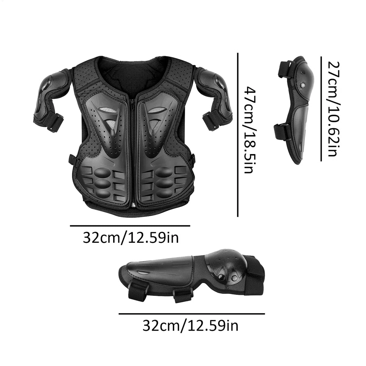 Attrezzatura da moto per bambini, protezione del petto da motociclismo, per bambini, per motocross, per bambini