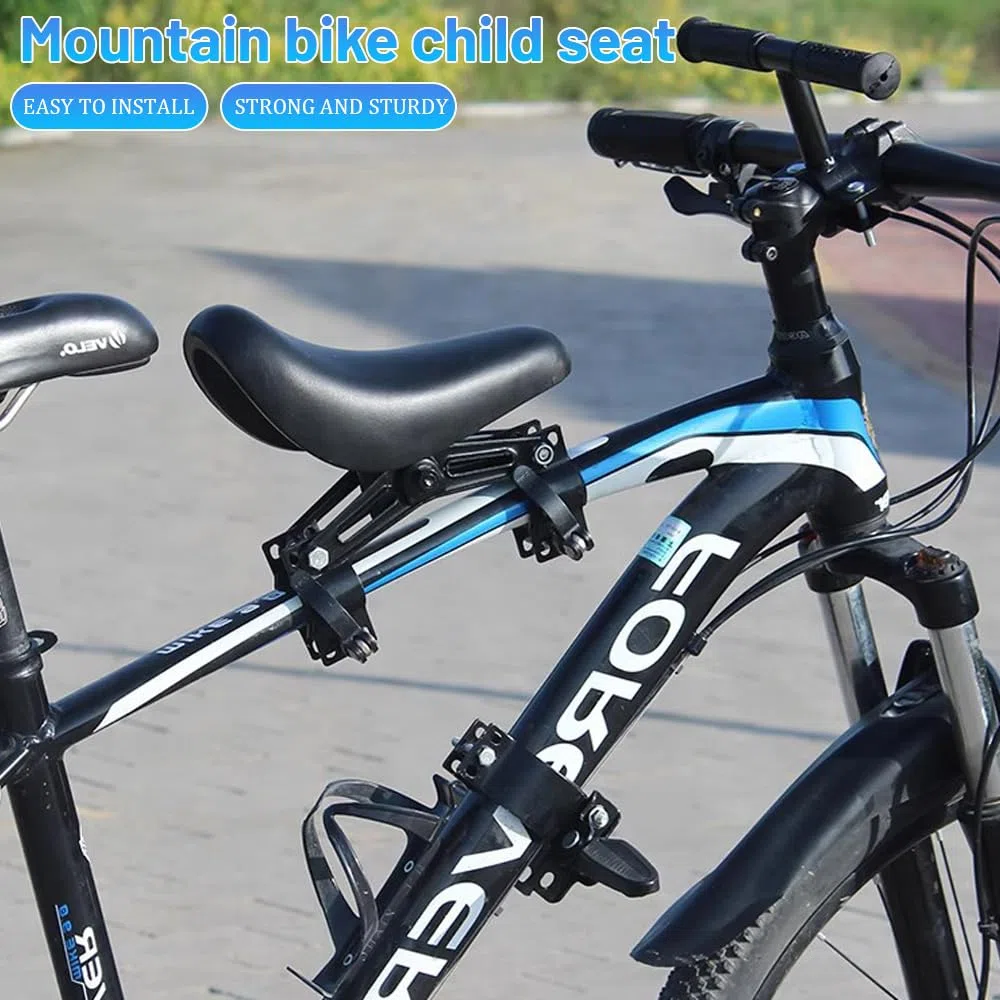 Foreverup seggiolino Anteriore per Bicicletta，Seggiolino per Mountain Bike，Seggiolino Bici Anteriore per Bambini，Seggiolino per Bambini da 1 a 6anni, Adatto per Mountain Bike, Biciclette
