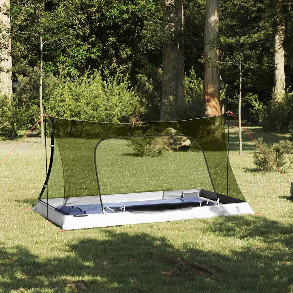 Tenda interna nera, 220 x 128 x 110 cm, rete traspirante, leggera e compatta, con borsa per il trasporto, per campeggio, trekking, festival e spiaggia, come zanzariera e protezione da vento e