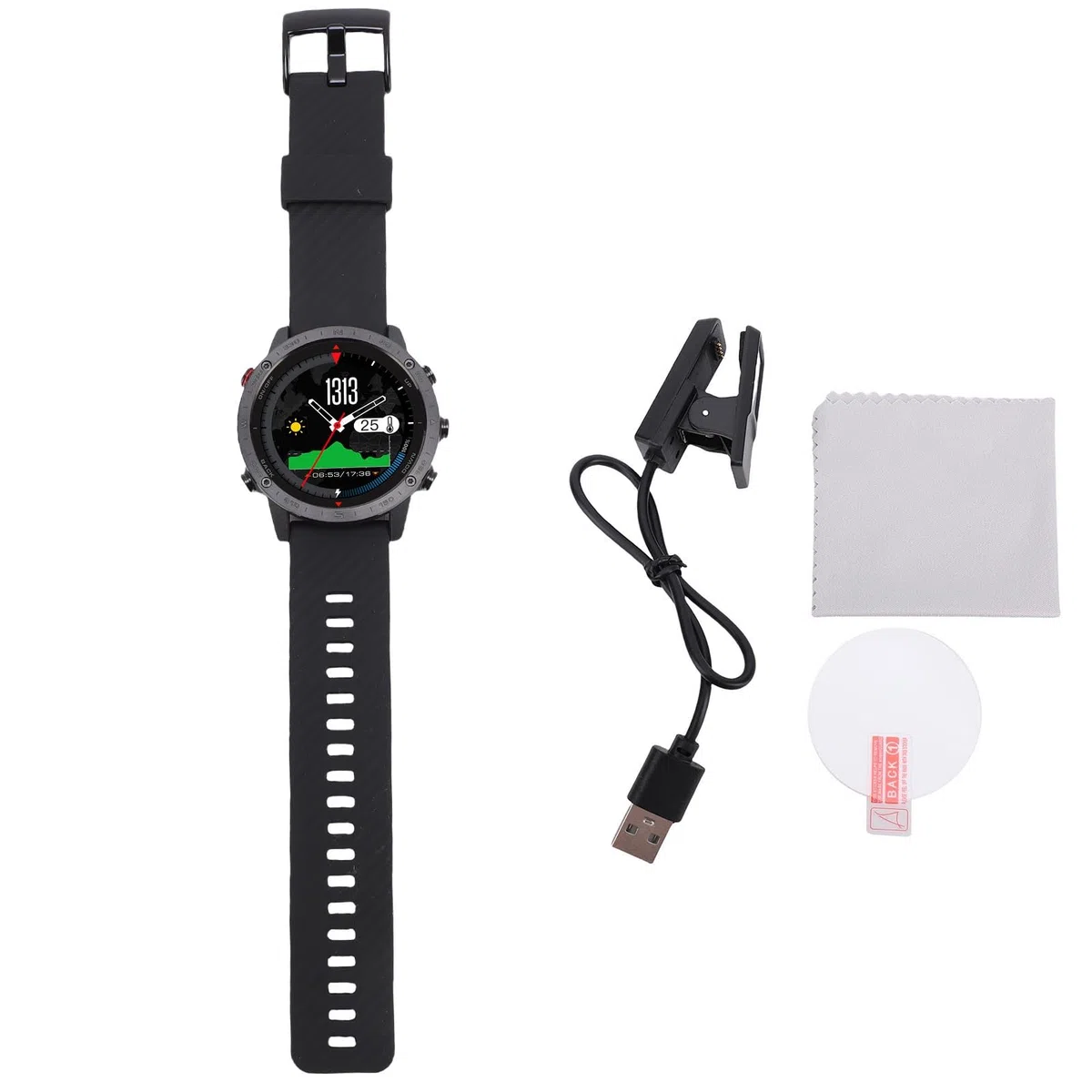 Socobeta Smartwatch Sensore di profondità per Immersione Impermeabile Barometro Orologio Sportivo per Uomo Nuoto Corsa (Grigio)