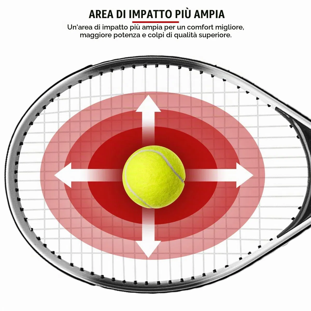 Racchetta da Tennis Per Principianti da 27 Pollici Per Adulti - Set di Racchette Singole Per Adulti Leggere Per Donne E Uomini con Borsa Per Il Trasporto