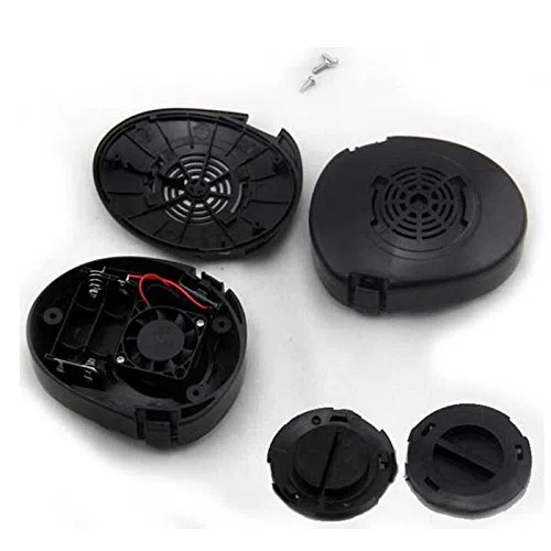 Maschera protettiva tattica M50 per softair e paintball, design doppia ventola, nera