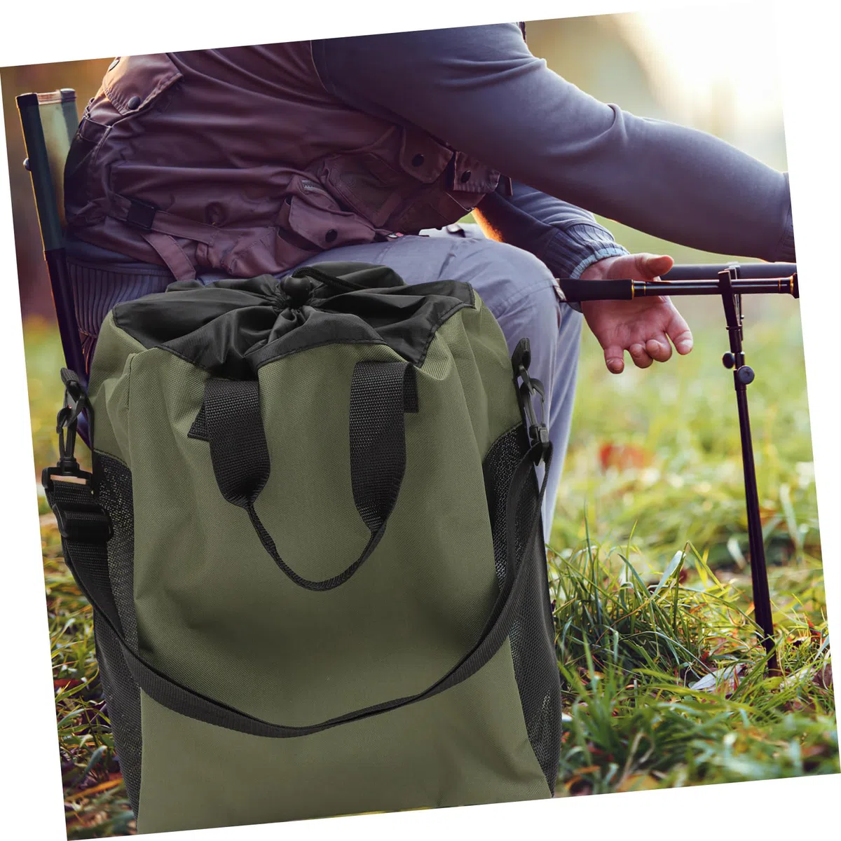 Borsa Porta Stivali da Pesca Oxford Resistente e Traspirante, Custodia Portatile per Stivali e Confortevole per Attività All'aperto