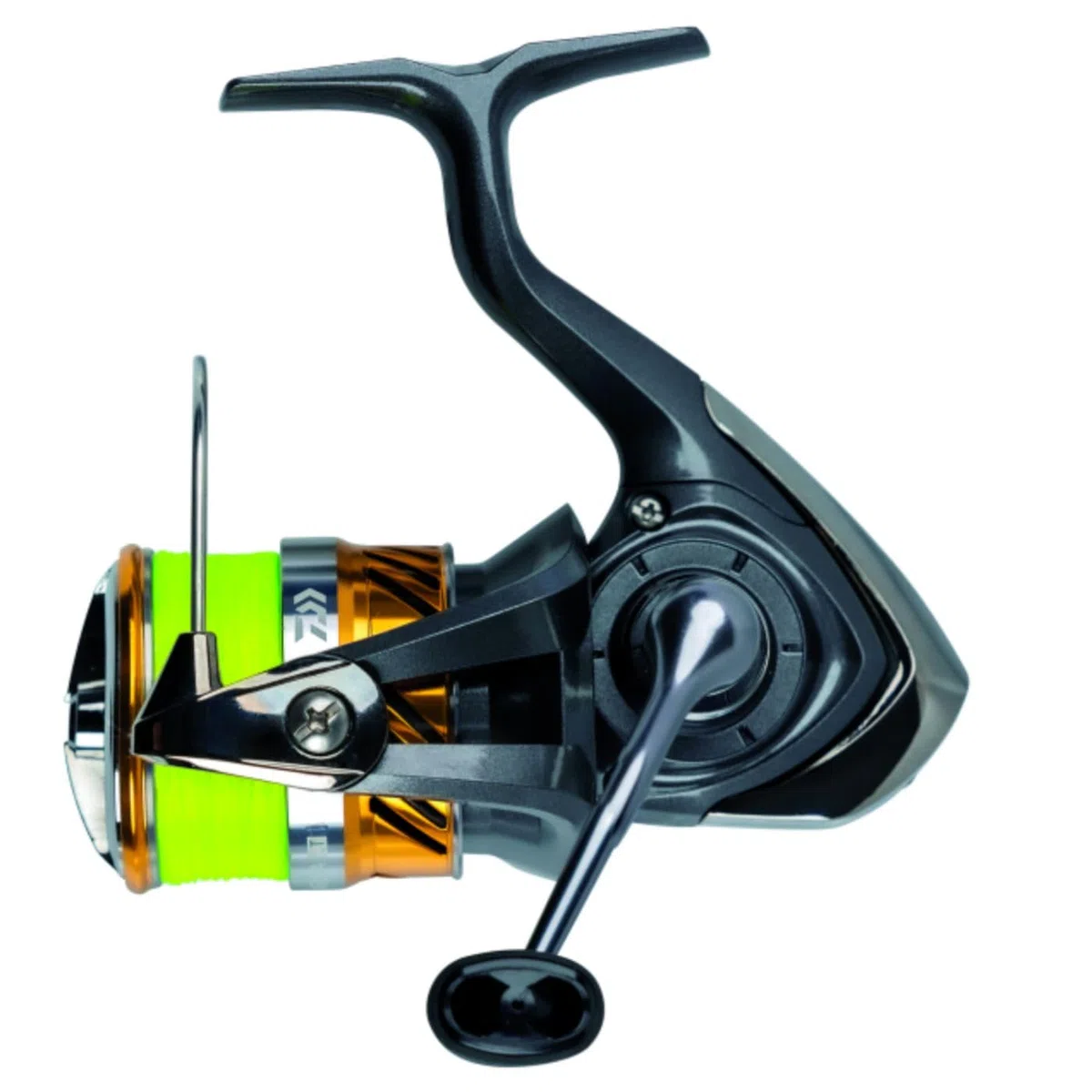 DAIWA 20 Laguna LT, Mulinello da Pesca Spinning, Frizione Anteriore, Imbobinata con J-Braid X4 Giallo