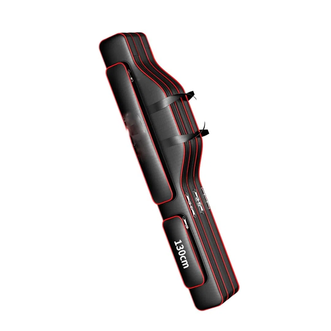 Suwequest Borsa da pesca Oxford a 2/3 strati, porta canne da pesca, borsa per attrezzi da pesca, borsa impermeabile per attrezzatura da pesca, 2 strati, 130 cm