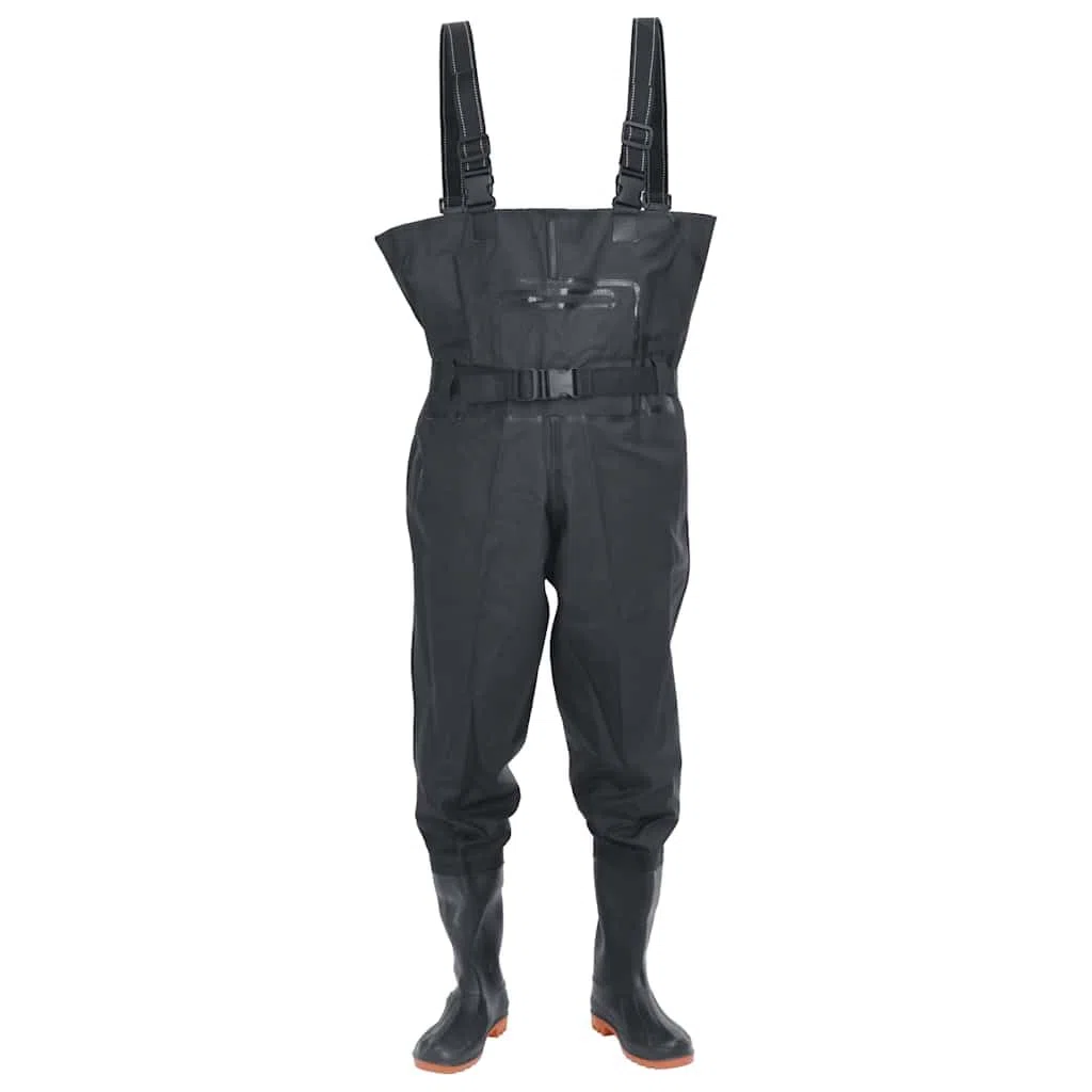 Generico Wader con Stivali e Cintura Nero Taglia 45,Articoli Sportivi,Ricreazione all'aperto,Pesca,Salopette per Pesca e caccia-4017006