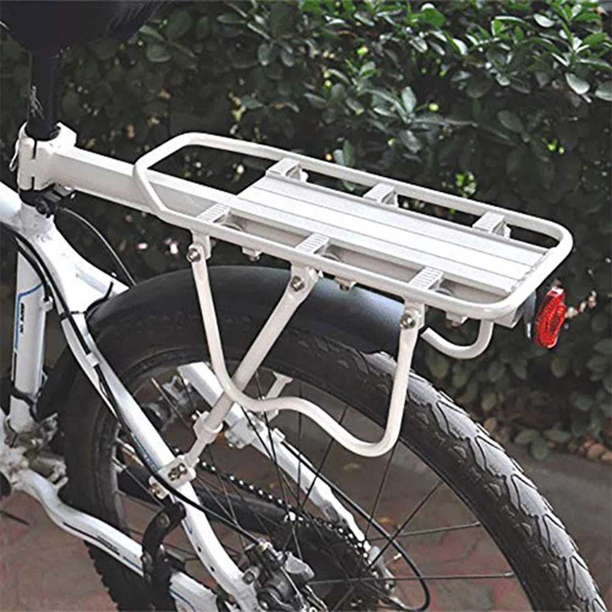 portapacchi/sedile posteriore per bicicletta, regolabile, accessorio per biciclette, portata: 50 kg