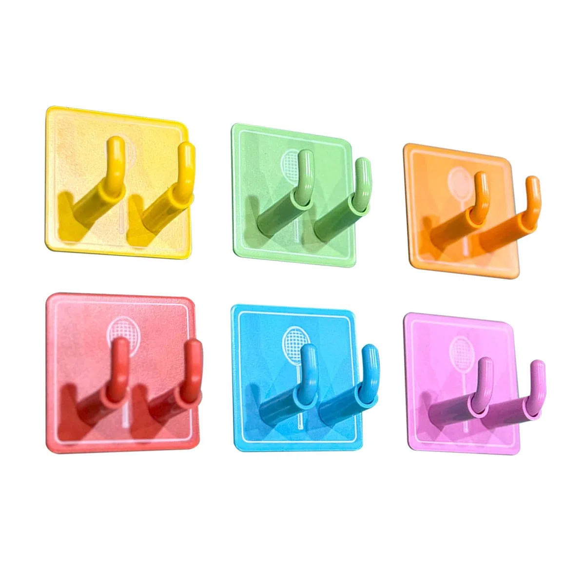 Porta Racchette da Parete (6 Pezzi), Gancio per Appendere Racchette da Tennis, Supporto per Racchette da Parete, Supporto per Racchette da Tennis