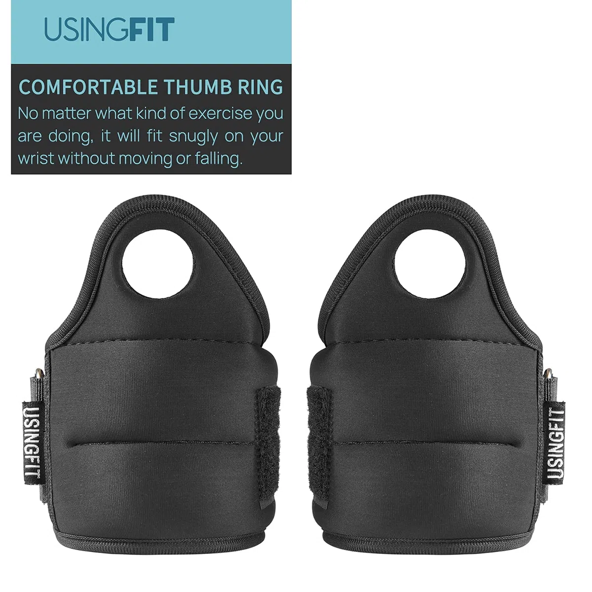 USINGFIT Polsiere Pesi Polsi Polso Braccia 2 * 0.5kg / 2 * 1kg Polsini Pesi Polsiera Polsiere Donna Wrist Weights Hand Peso Corsa Correre Palestra