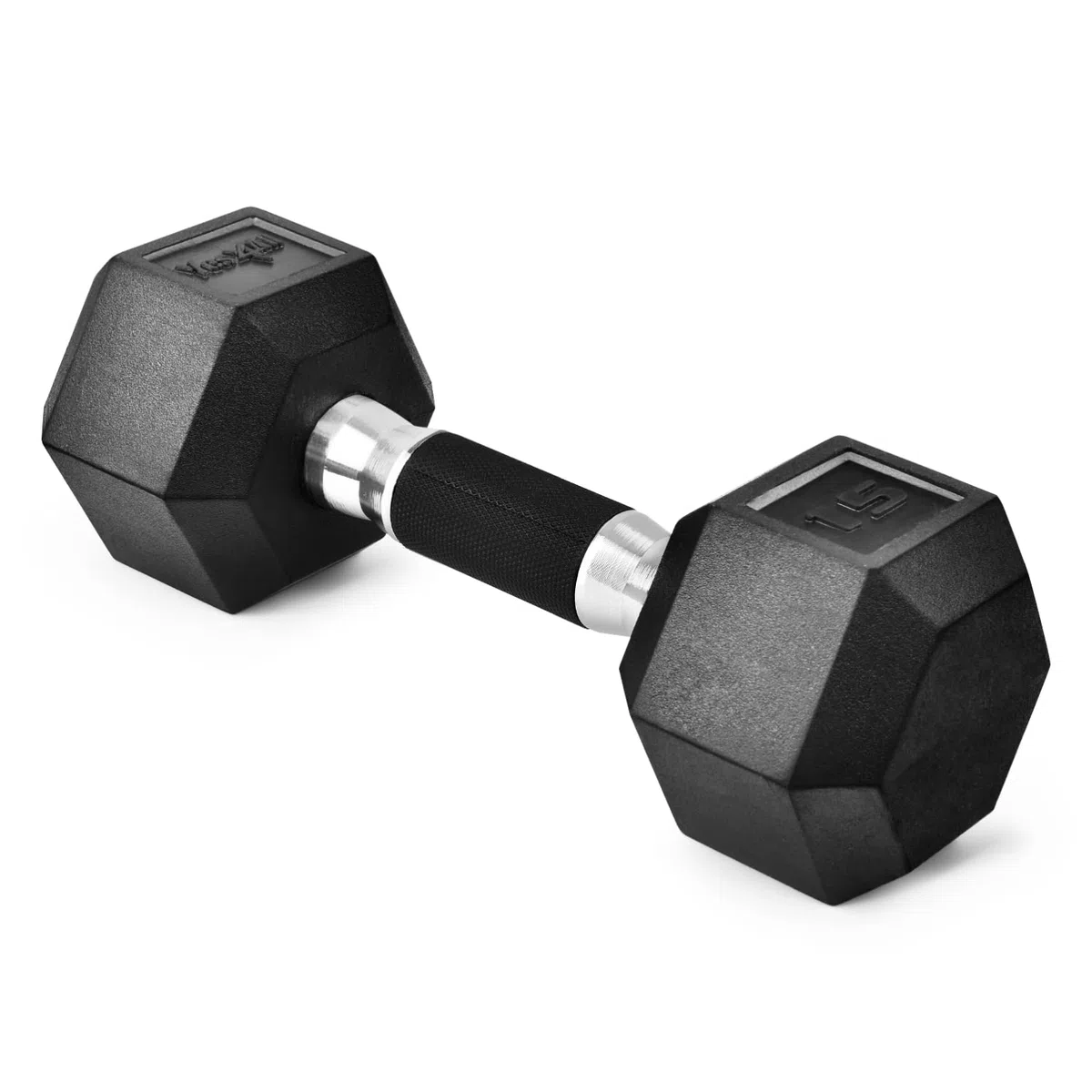 Yes4All Rubber Grip Encased Hex Dumbbells Hand Weights With Anti-Slip 2-25 kg Single