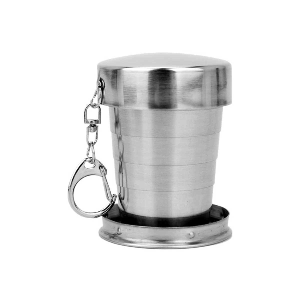 Bicchiere Acciaio Inox Pieghevole Tazza pieghevole in acciaio inossidabile | Tazza da caffè pieghevole portatile da viaggio all'aperto