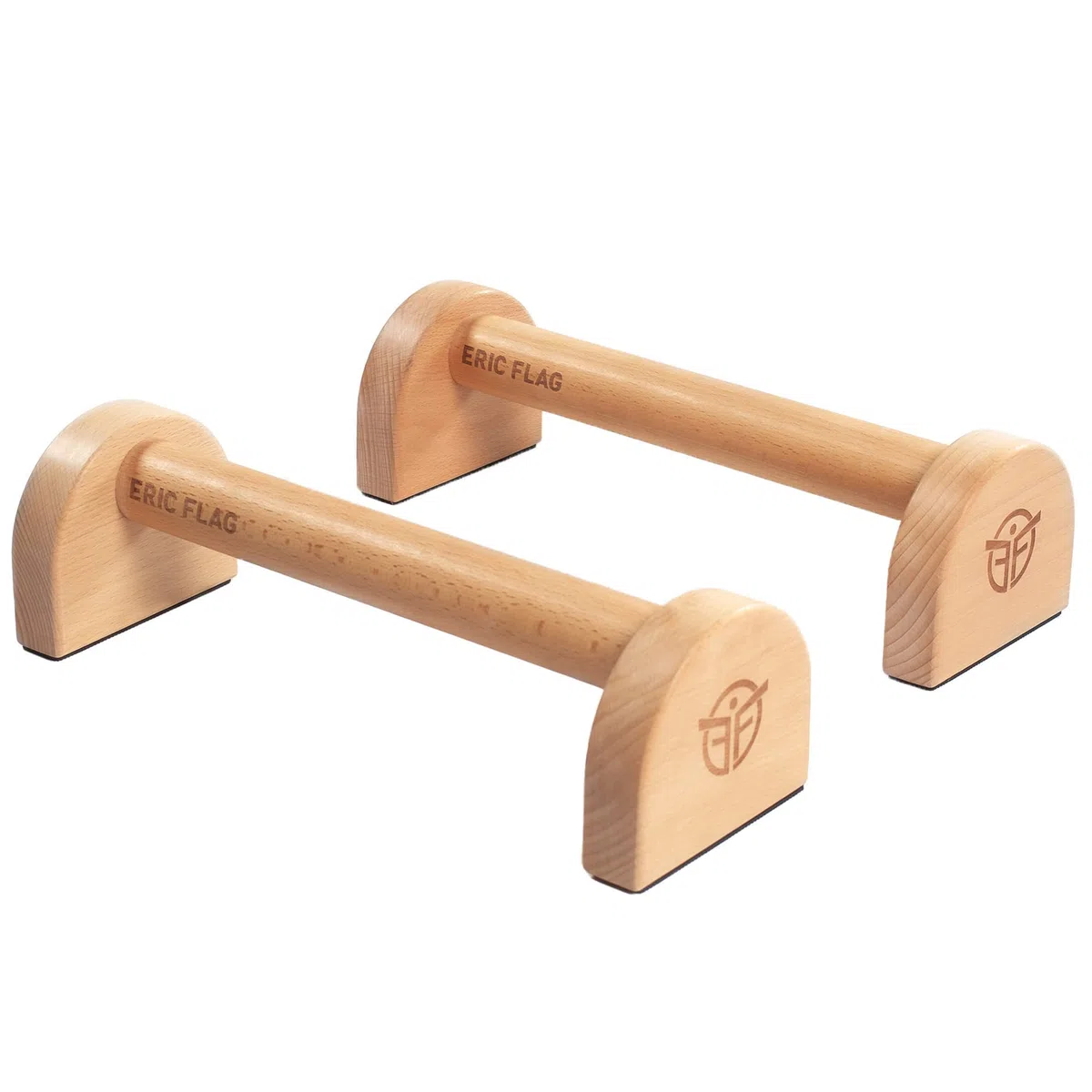 Eric Flag Parallele Calisthenics - Parallele Basse in Legno per Fitness, Calisthenics, Palestra in Casa - Maniglie per Flessioni/Push Up Bar, Parallettes Solide e Stabili - Calisthenics Attrezzature