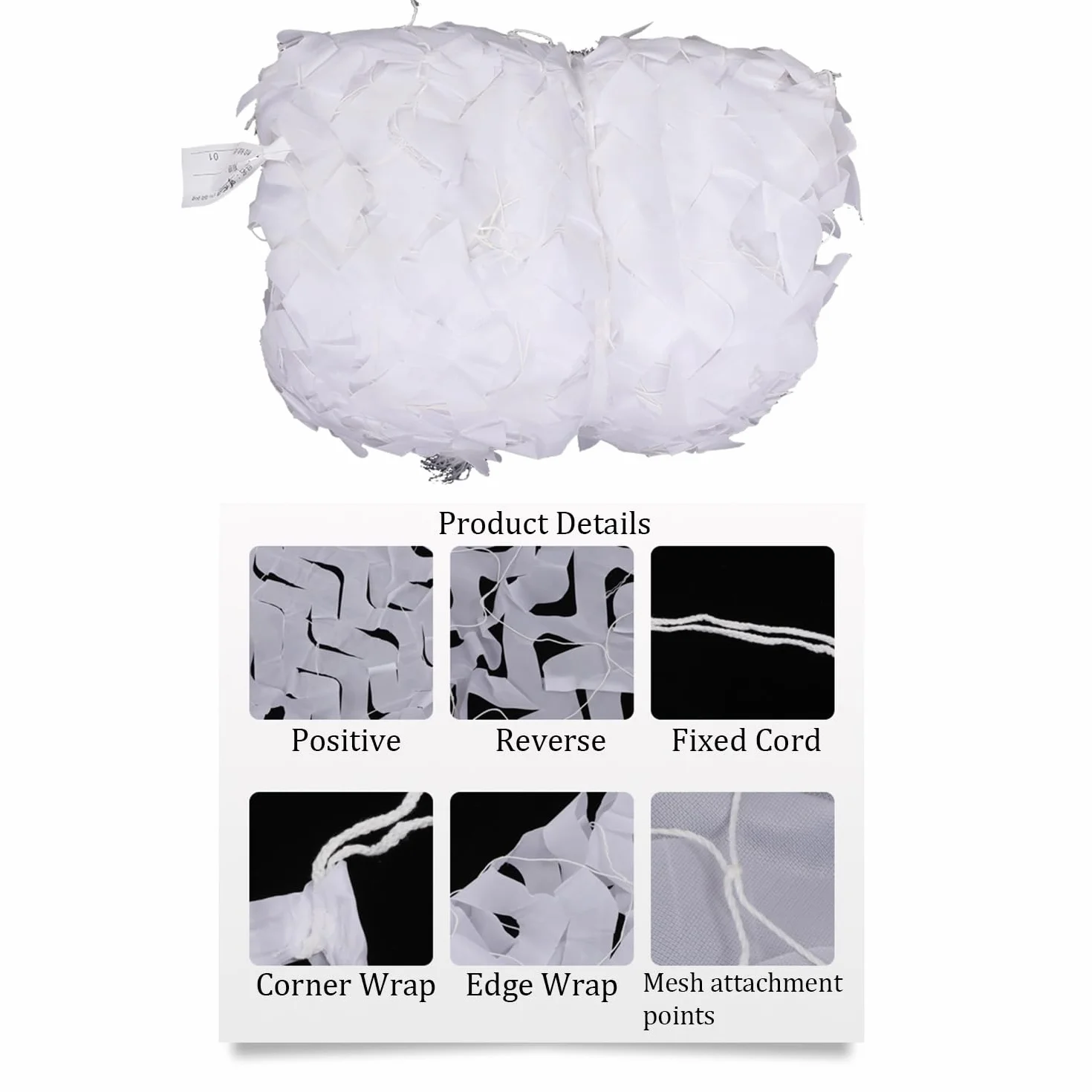 Rete Mimetica,3x6m Schermo Solare Bianco,Schermo Solare Mimetico Bianco All'Aperto,Per La Casa,Caccia,Giardino,Campeggio,Decorazione Del Partito Con Lo Schermo Del Sole,Schermo Della Privacy