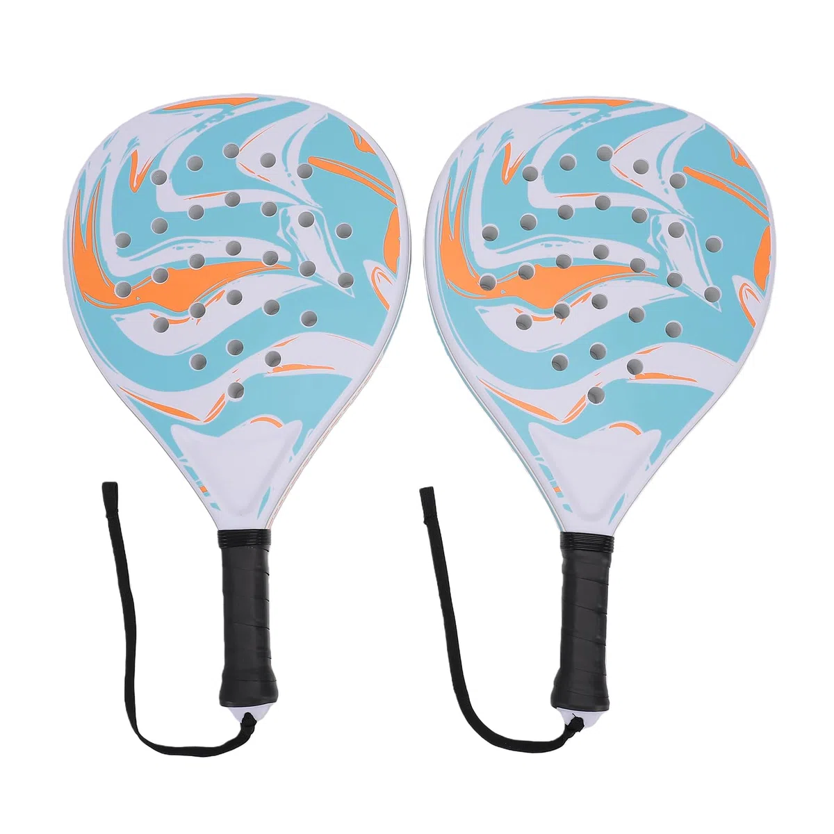 Ausla Racchetta da Padel per Principianti, Set da Padel Tennis con Telaio in ABS e Nucleo in EVA Pro, Impugnatura Ergonomica con Peso Bilanciato, 46,5x26x3,9 Cm per Pratica in Famiglia e Gioco Casual