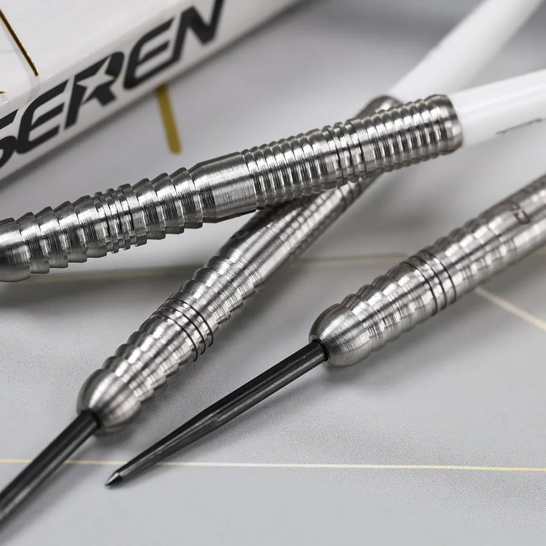 RED DRAGON Darts - Seren Pure Serie - 90% Tungsteno Professionale Punta in acciaio Set di freccette con voli e aste per freccette -Disponibile in quattro stili -Disponibile in 21g, 22g, 23g, 24g & 25g