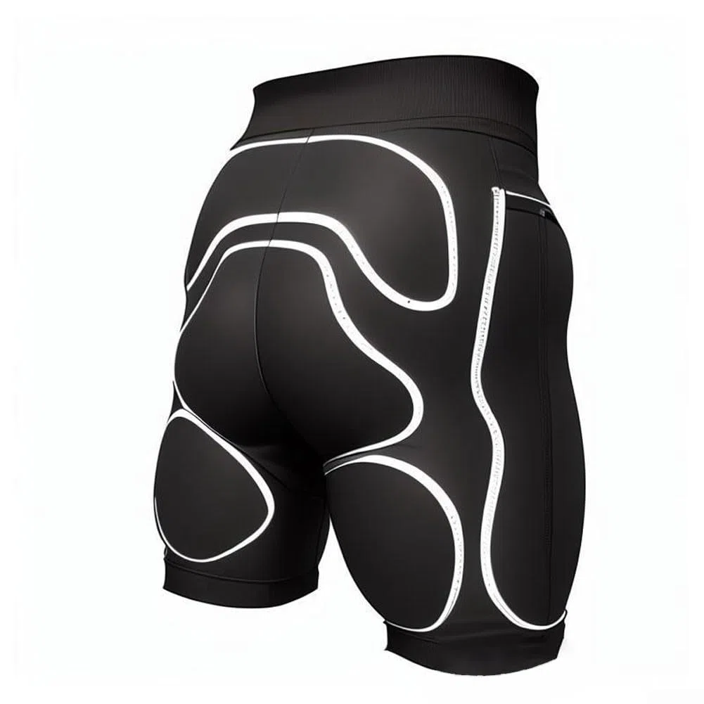 Pantaloncini da sci Hip Protector Cuscinetti EVA per impatto Protezione dell'anca dello sci | Vita lunga, vestibilità regolabile, design non vincolante, comodo da indossare, facile da indossare