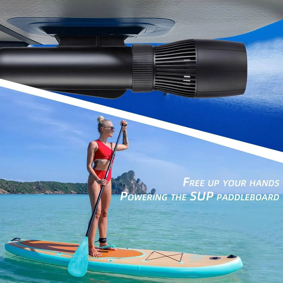Scooter Subacqueo, Booster per Nuoto Subacqueo, Set di Propulsori Subacquei Senza Spazzole da 130 Minuti, Scooter Elettrico Subacqueo da 10 Km/H, per Piscina per Sport Acquatici,1000mAh