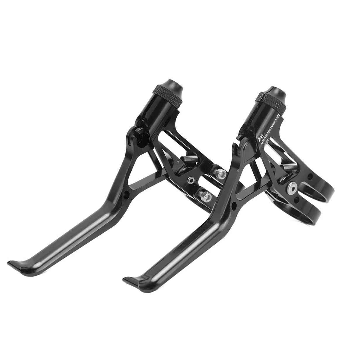 Leve Freno Bici con Maniglia Cavo Ultraleggera per Manubrio da 22,2 mm CNC Facile Regolazione Lega di Alluminio Leggera Resistente e Fissata Saldamente Adatta per (Nera)