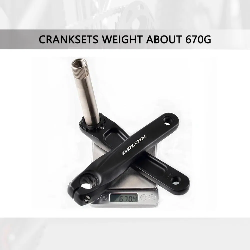 Guarnitura per Mountain Bike 170mm 175mm Guarniture Direct Mount Hollow Integrated Cread Braccette con Movimento Centrale BSA 68-73mm Adatto a 7/8/9/10/11/12 velocità Lega di Alluminio