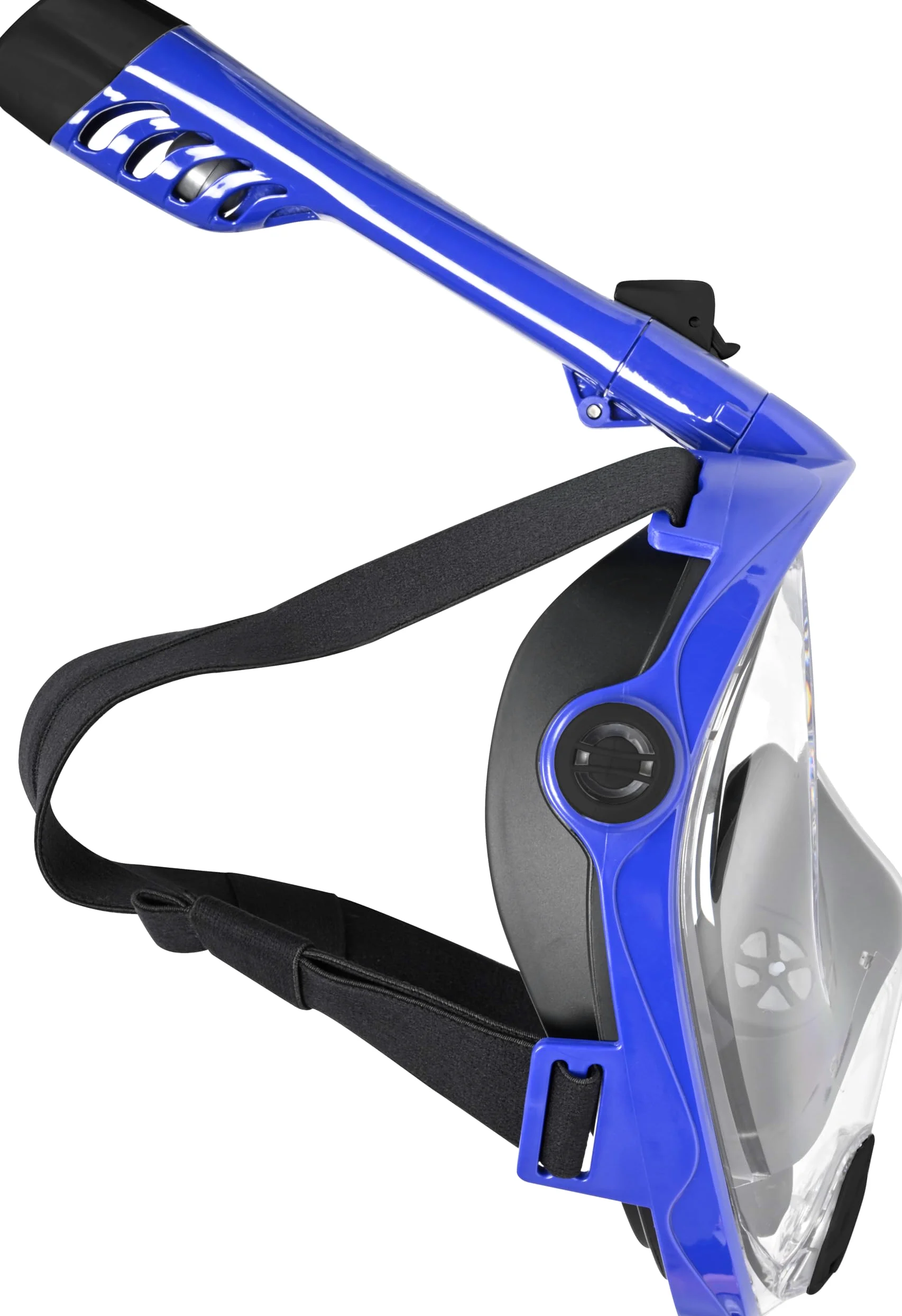 Mares Aquazone Full Face Mask - Maschera Integrale Snorkeling Adulto, Facciale in Silicone, Boccaglio Pieghevole, 3 Taglie