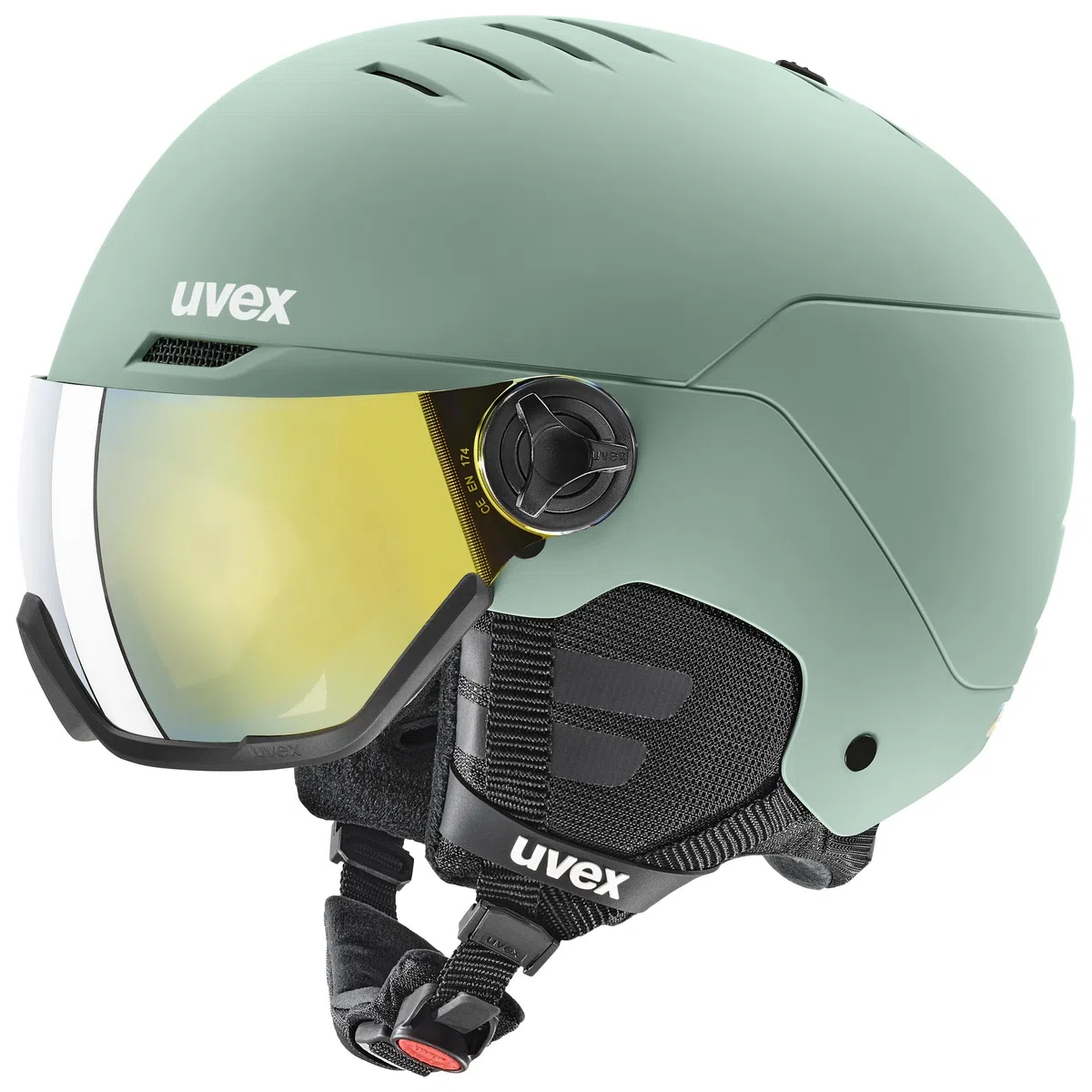 uvex wanted visor, casco da sci Unisex adulto, oxid green matt, 58-61 cm