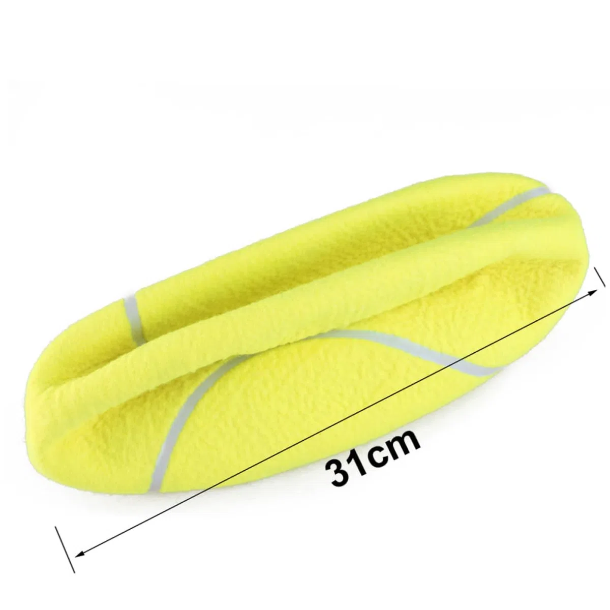 Mikikit 2pezzi Palla da Tennis Gigante da Pallina Gonfiabile in Gomma per Giocare all Aperto Giocattolo per Animali Domestici con Ago Gas Incluso
