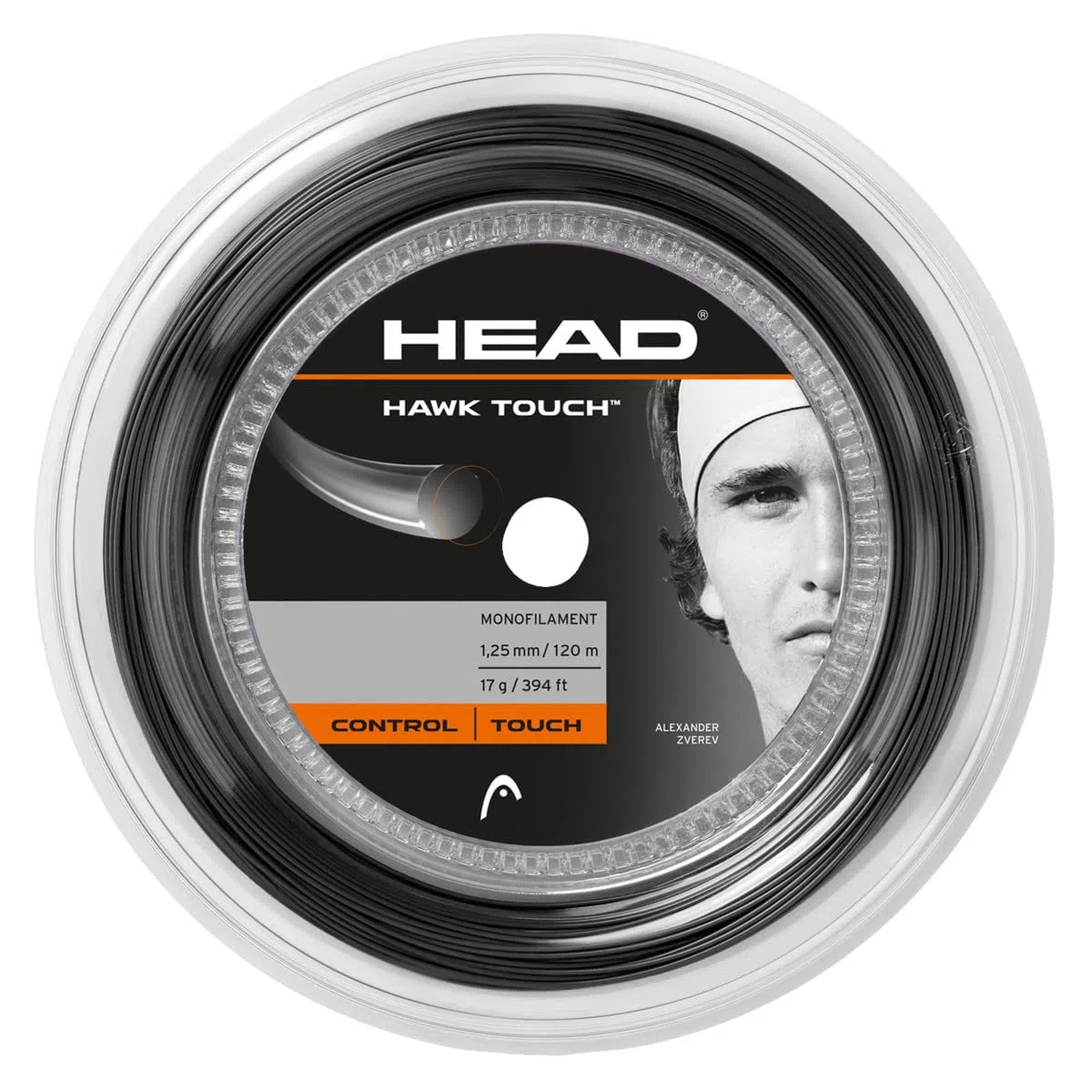 HEAD Unisex – Hawk Touch 120 Corda da Tennis per Adulti, Antracite, 16