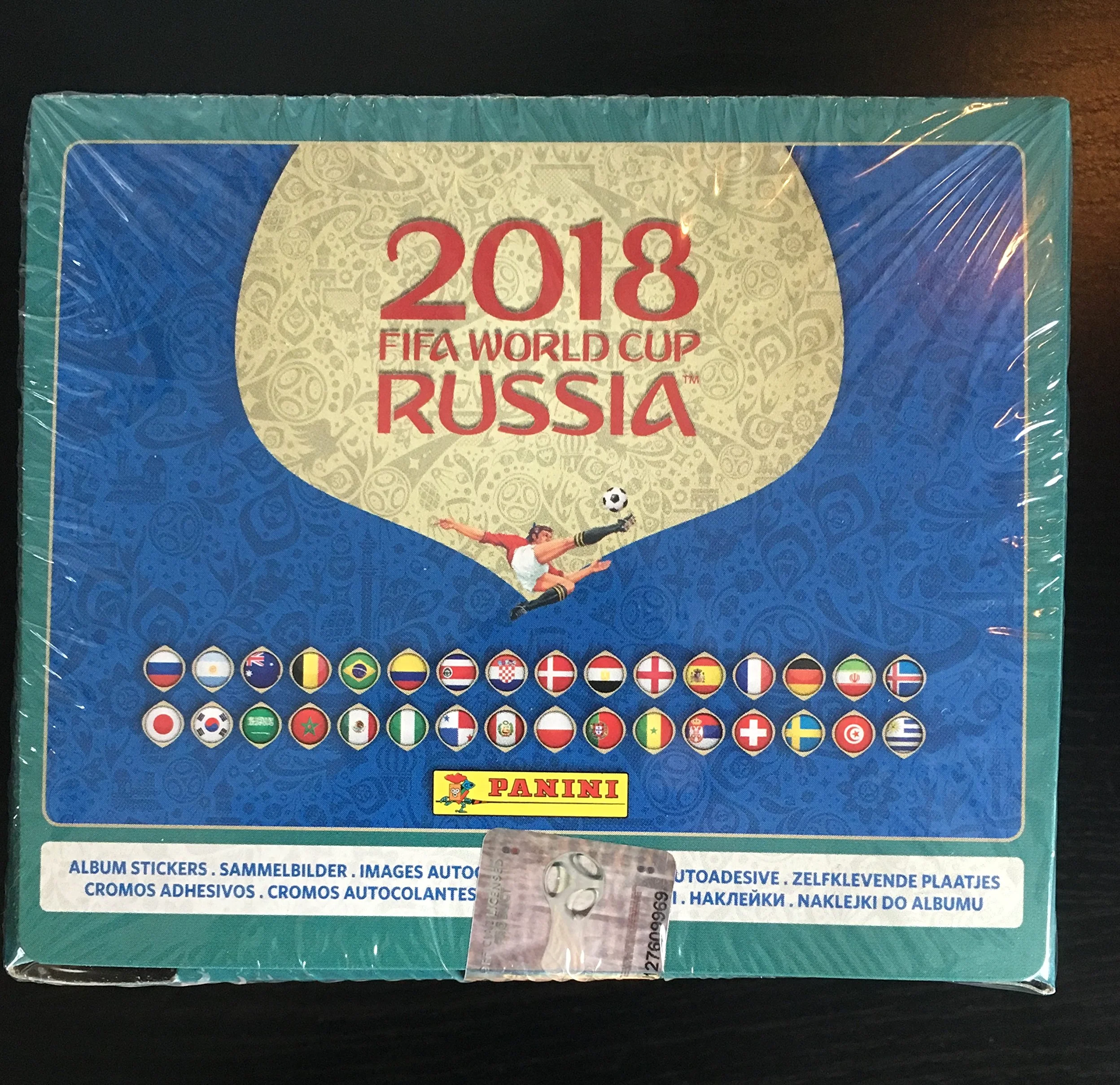 Panini World Cup Russia 2018 International version sticker box 104 pacchetti