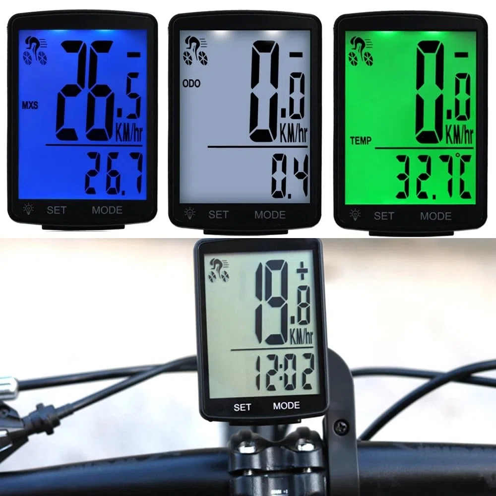 Contachilometri Bici Computer da bicicletta Tachimetro for bici wireless Display digitale Contachilometri Ciclismo impermeabile
