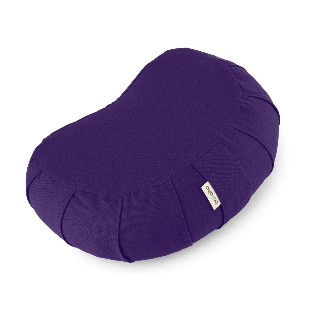 basaho CRESCENT Zafu Cuscino da Meditazione | Cotone Organico | Gusci di Grano Saraceno | Rivestimento Lavabile Rimovibile
