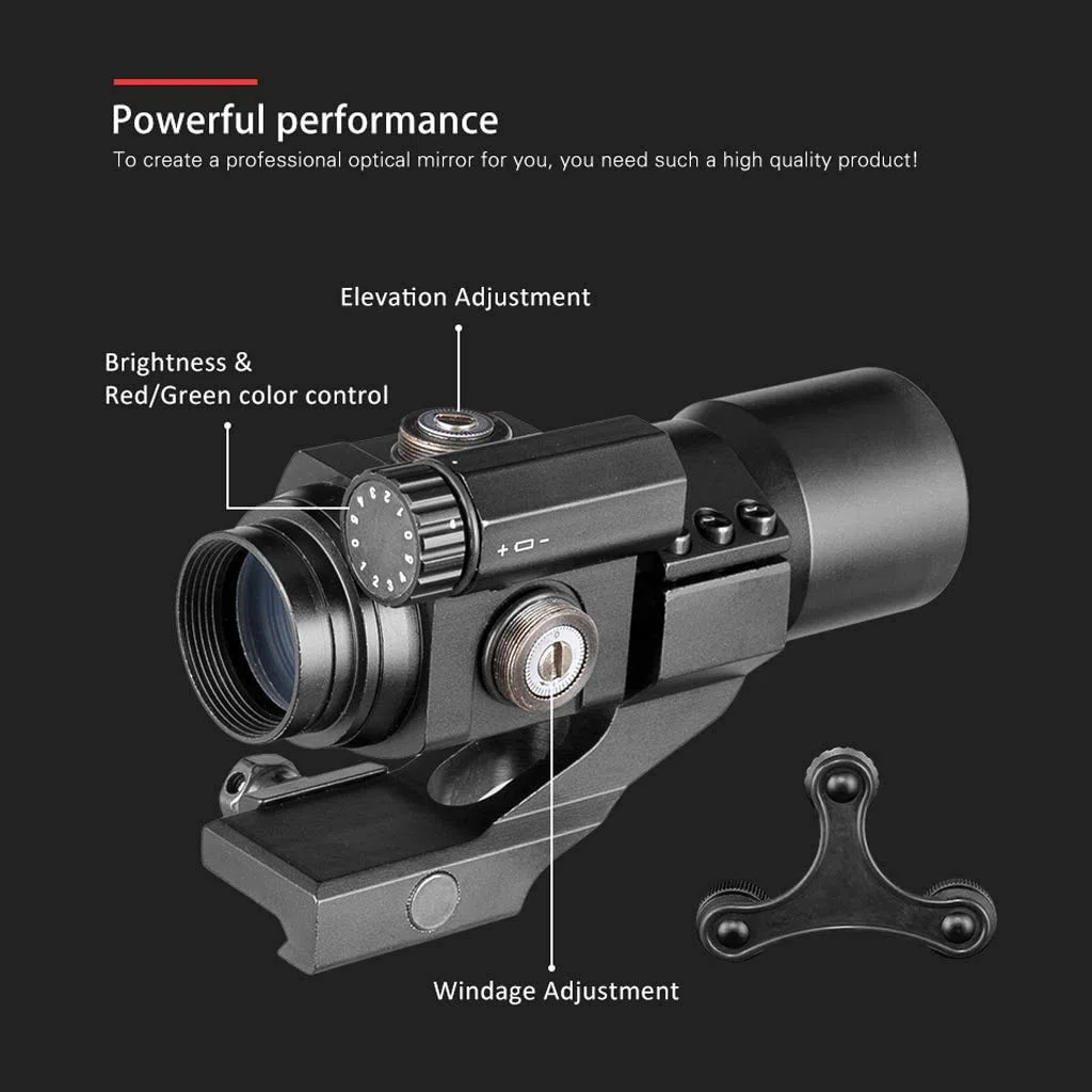 ACEXIER 1x30mm Red-DOT Sight- Tactical Holographic Micro Cannocchiale per Fucile con Supporto per Fucile da Caccia