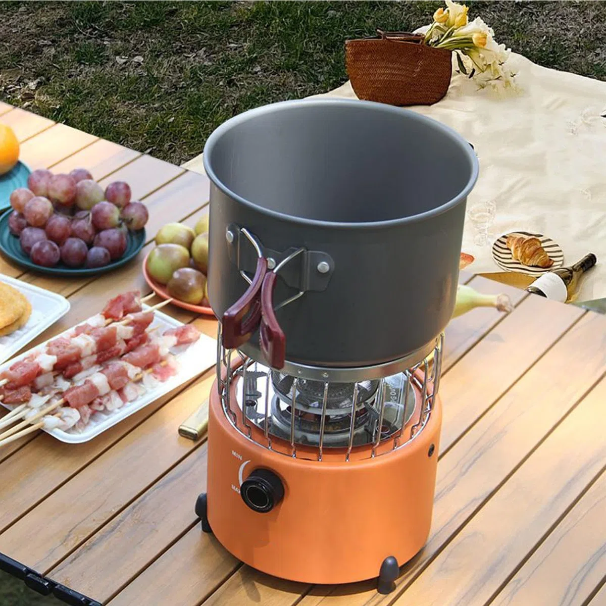 Riscaldatore Portatile Per Campeggio Fornello A Gas Per Uso Esterno Con | Riscaldatore Esterno a Gas per il Viaggio, il Patio, la Pesca sul Ghiaccio, il Garage