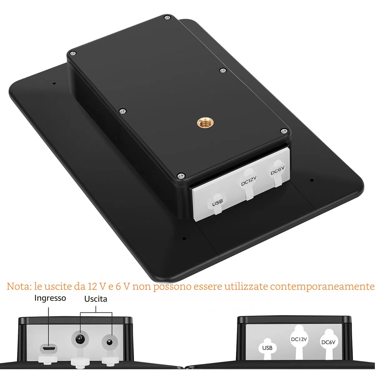Pannello solare 12V/1A 6V/2A con batteria al litio ricaricabile integrata da 4000mAh IP66, accessorio da caccia compatibile con telecamere da gioco di caccia o mangiatoia per cervi (1 Pezzo)