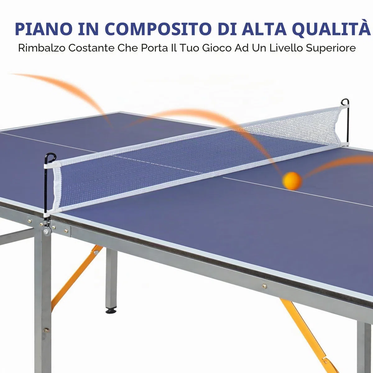 Tavolo da ping pong professionale, tavolo da ping pong pieghevole e mobile per interni ed esterni, dimensione regolamentare, modalità di riproduzione singola per gioco in famiglia, allenamento
