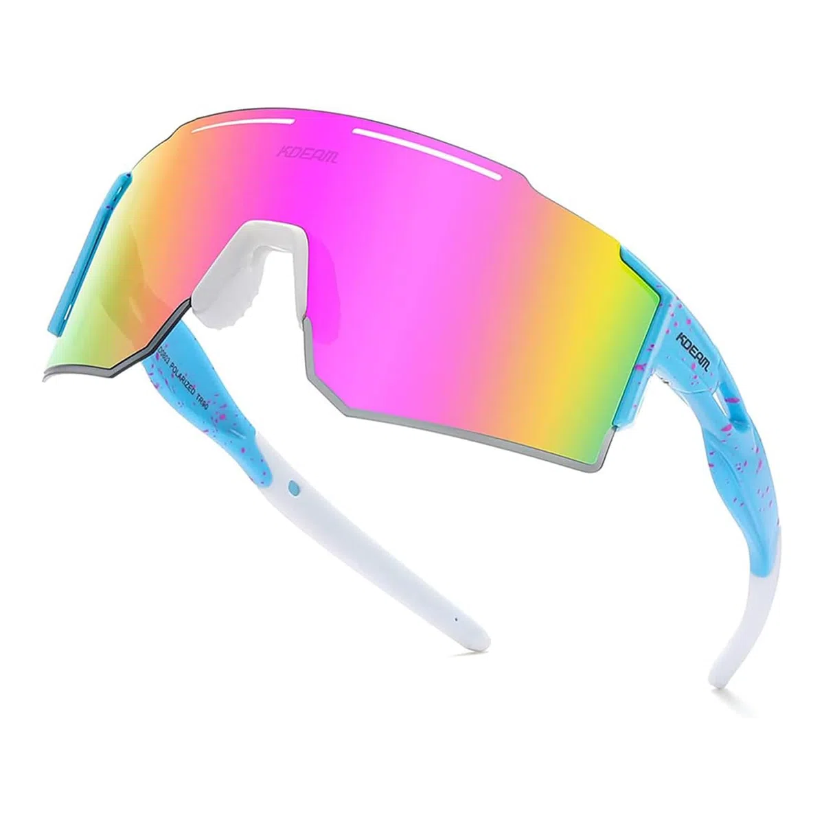 Occhiali da sole polarizzati per donne e uomini, protezione UV400 occhiali da ciclismo estivi golf baseball guida corsa pesca all'aperto antivento occhiali