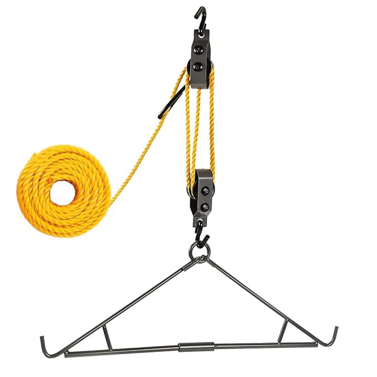 Deer Hoist - Gancio per selvaggina da battaglia | Deer Hoist Deer Hoist Puleggia di sollevamento con paranco da uomo, da caccia ai cervi per bocca
