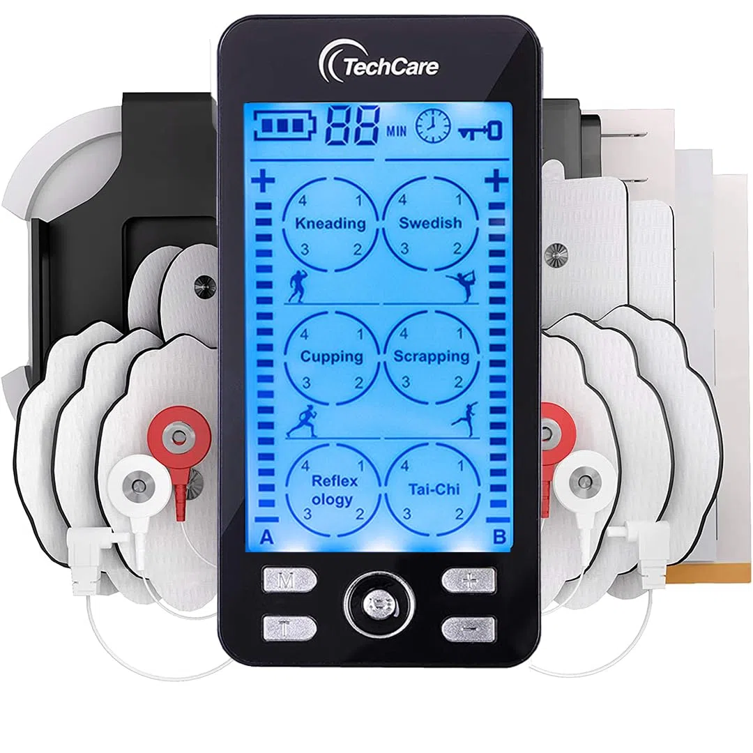 Techcare Massager Decine Unità 24 Modi stimolatore muscolare Pulse macchina del Massager