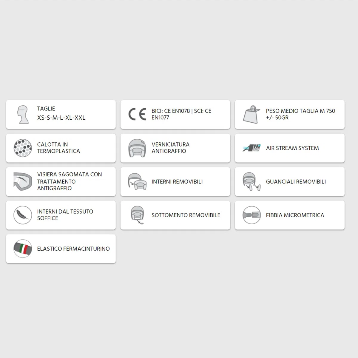 CGM Casco Bici, sci, E-bike