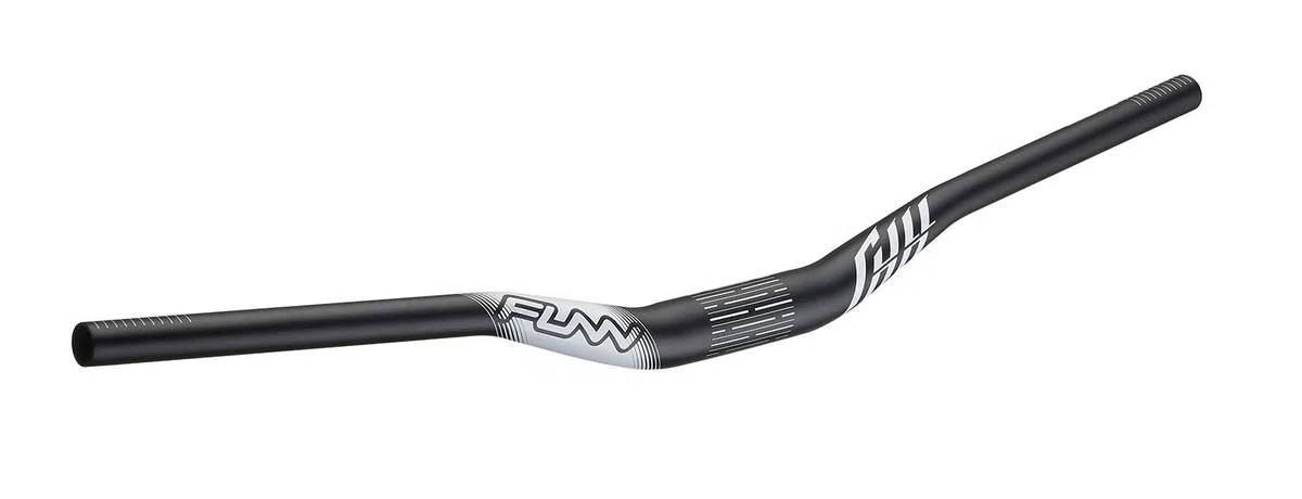 Funn Full On Manubrio per Mountain Bike con Morsetto a Barra da 35 mm e Larghezza di 785 mm, Manubrio Rialzato in Lega Resistente e Leggera per MTB e Bicicletta da BMX (Rialzo di 30 mm, Nero)