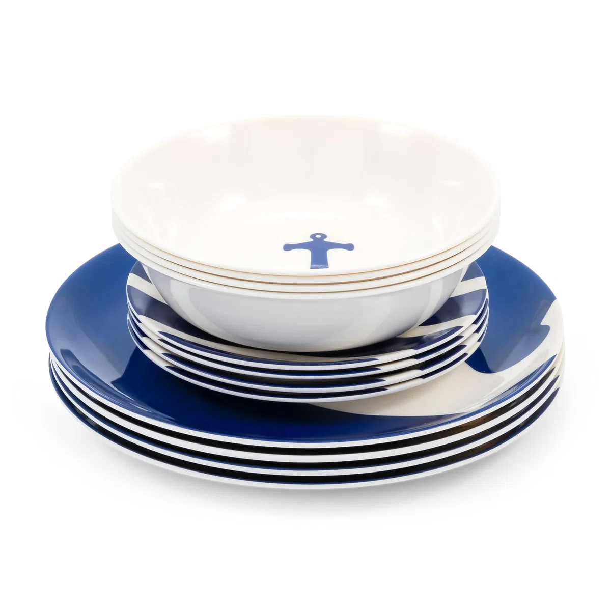 Camco 41951 melamina Marine Dinnerware (12 pezzi)