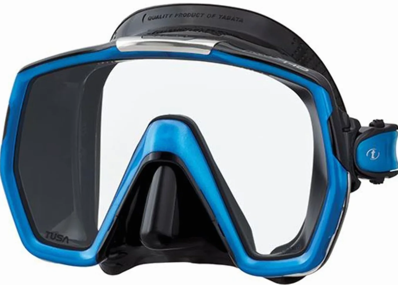 Tusa Freedom HD – Maschera sub subacquea snorkeling, Nero/Arancione