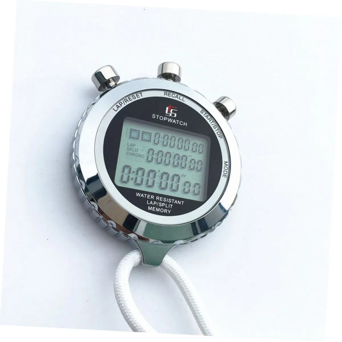 Cronometro Digitale Sportivo con Display Lcd in Acciaio Inossidabile, 3 File e 120, Timer Elettronico Portatile per Intervallo e Studio