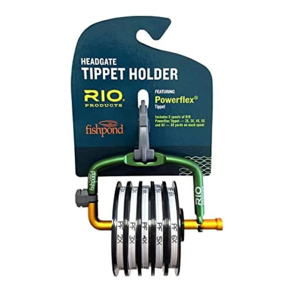 Rio Cancello per pesca a mosca con 2 x ~ 6X-PowerfleX-Tippet attrezzatura da pesca, trasparente