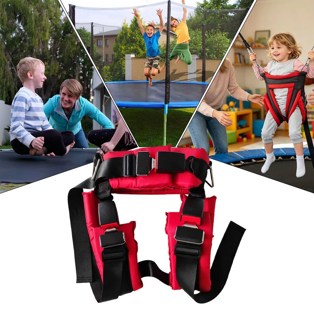 Imbracatura di Sicurezza per Bambini da Trampolino Cintura Di Sicurezza Da | di Protezione per Parchi con Trampolini Per Esercizio Giardino Fitness Palestra Outdoor Ragazzi E Ragazze
