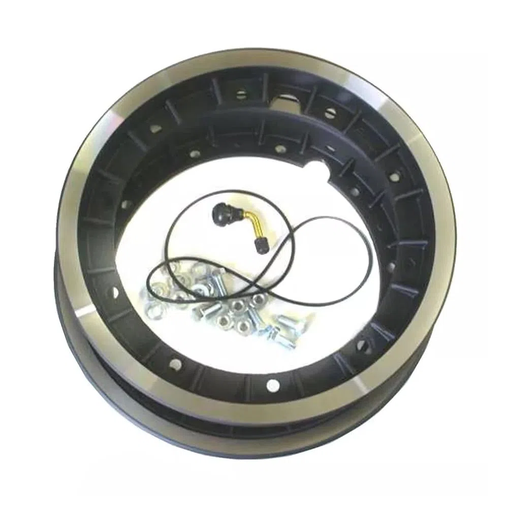 CERCHIO RUOTA IN LEGA NERO SCOMPONIBILE PER -P I A G G I O - V E S P A- 50 125 ET3