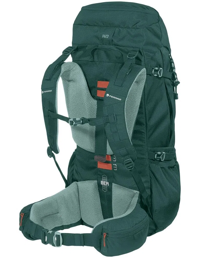 Ferrino Appalachian 75, Zaino trekking 70 litri - 75 litri ideale per escursionismo, montagna,scout e viaggio (Verde)