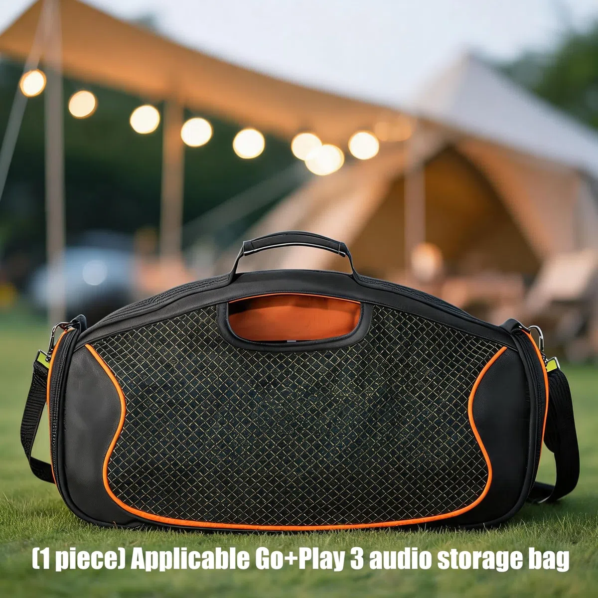 Custodia per Go+Play 3 Attrezzatura Guscio Rigido in Eva Costruzione con Apertura Piatta Interno Imbottito Tracolla Staccabile Opzione Trasporto organizzato Durante i Viaggi Picnic