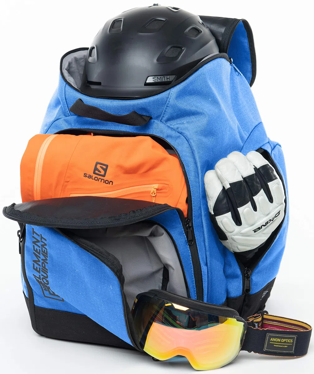 Element Equipment Ultimate Boot Bag Snowboard Ski Backpack Blue Ripstop NanoWeave